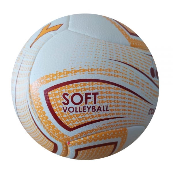 Bola Vôlei Diadora Coloring Park - Br Am Gn - Amarelo/Vermelho Escuro