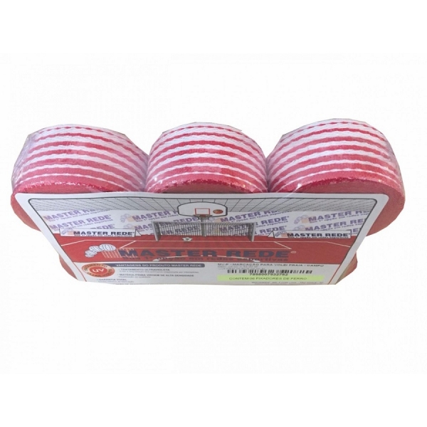 Marcação para Tênis Praia/Campo Vermelho - Vermelho/Branco