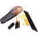 Kit Badminton Vollo 4 Raquetes 3 petecas com Rede e Suporte - Laranja