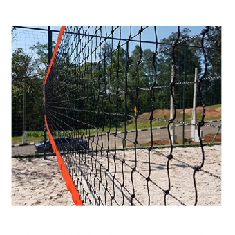 Rede Beach Tennis Oficial 2 Faixas PVC Fio 2.0 PE Laranja Spitter