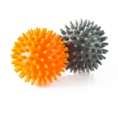 Conjunto com 2 Bolas de Massagem Vollo - Laranja/Cinza