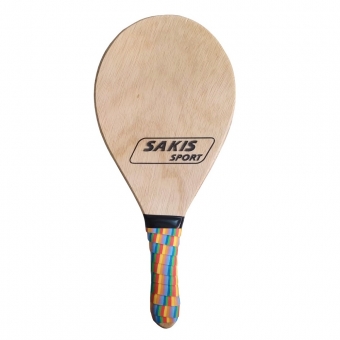 Kit de Frescobol Sakis Verniz com Bola
