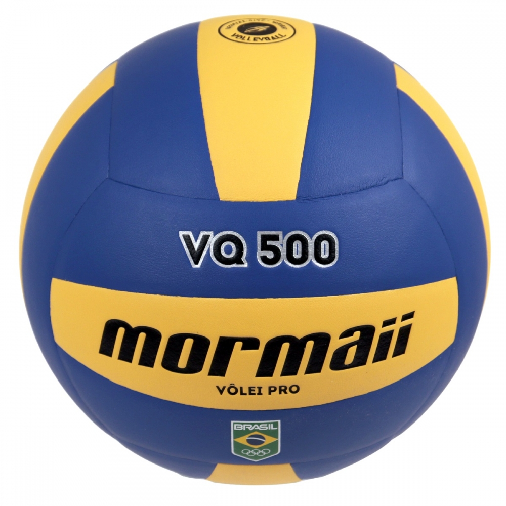 Bola Vôlei de Quadra Mormaii VQ-500 Pro COB Time Brasil - Azul e Amarelo - Azul/Amarelo