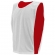 Kit com 15 Coletes Esportivos Dupla Face TRB Branco e Vermelho - Vermelho/Branco