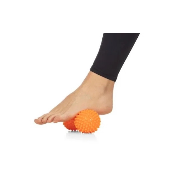 Conjunto de Rolo e Bola de Massagem Vollo - Laranja/Cinza