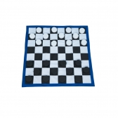 Jogo de Dama e Xadrez Gigante  Educativo, Lógico e Criativo - LDM Brinquedos - Branco/Preto