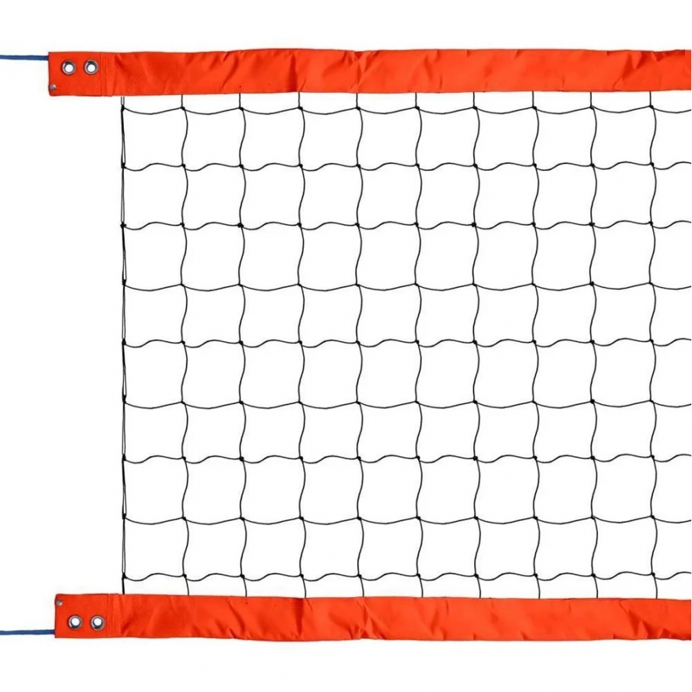 Rede Beach Tennis Oficial 2 Faixas PVC Fio 2.0 PE Laranja Spitter - Laranja/Preto