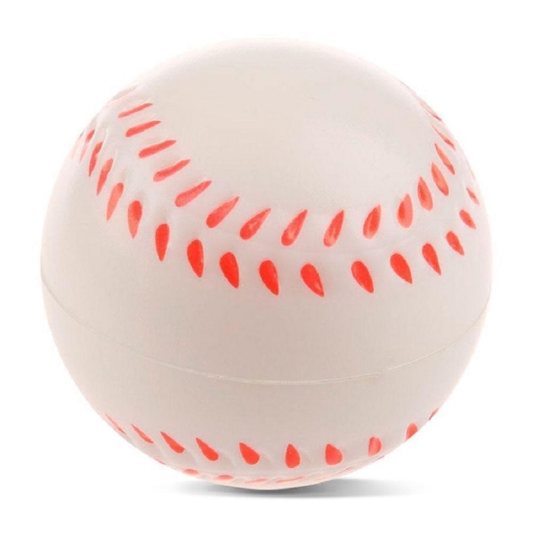Bola Anti Stress Beisebol - Branco/Vermelho