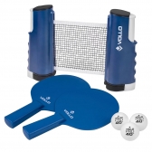 Conjunto Tênis de Mesa Ping Pong com 6 Peças Vollo - Azul/Preto