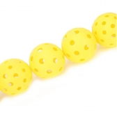 Bola De Pickleball Amarela De 40 Buracos - Kit com 4 bolas - Amarelo