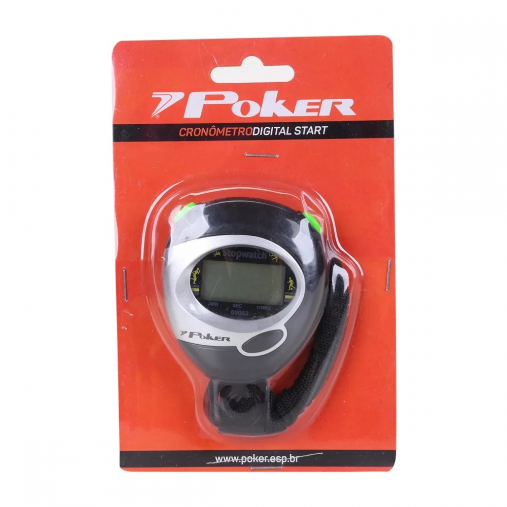 Cronômetro Digital Start Poker - Preto/Verde
