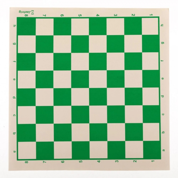 Jogo de Xadrez Escolar com Tabuleiro Modelo Oficial Ref. 004 - bege/verde