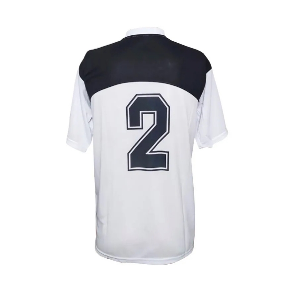 Kit com 16 Camisas TRB Branco/Preto e 16 Calções Pretos - Branco/Preto