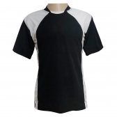 Jogo de Camisa TRB 20 de Linha e 1 Goleiro Preto/Branco - Preto/Branco