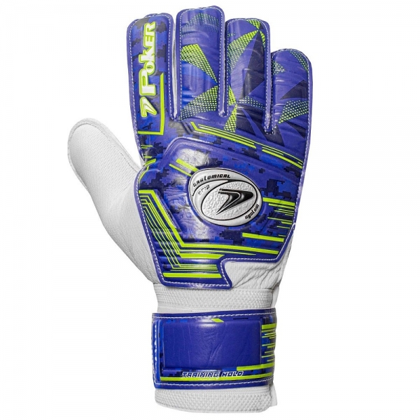 Luva de Goleiro Poker Training Hold Azul Tamanho 9 - Azul