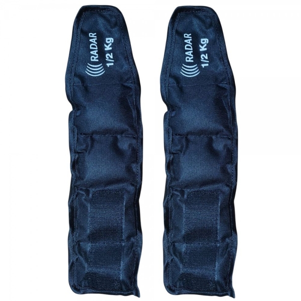 Par de Tornozeleira Caneleira Profissional Reforçada de 500 Gramas - Preto