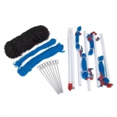 Kit de Vôlei Junior Portátil - Master Rede - Branco
