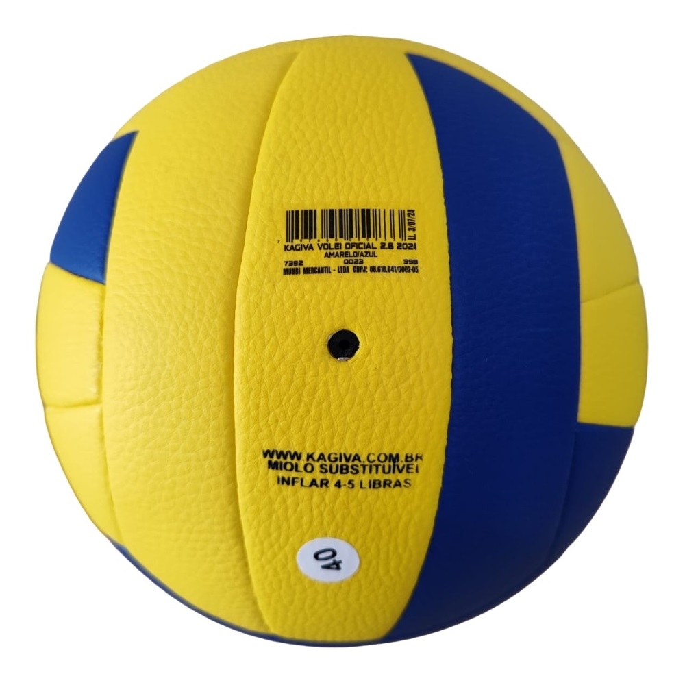 Bola Vôlei de Quadra 2.6 Oficial Kagiva - Amarelo