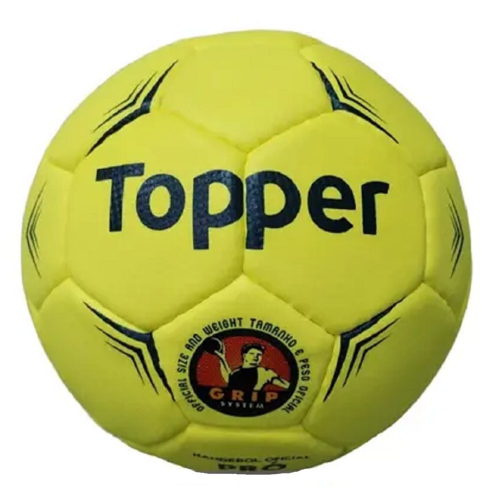 Bola Handebol Topper Hand T2 Pró C/C - Amarelo/Preto