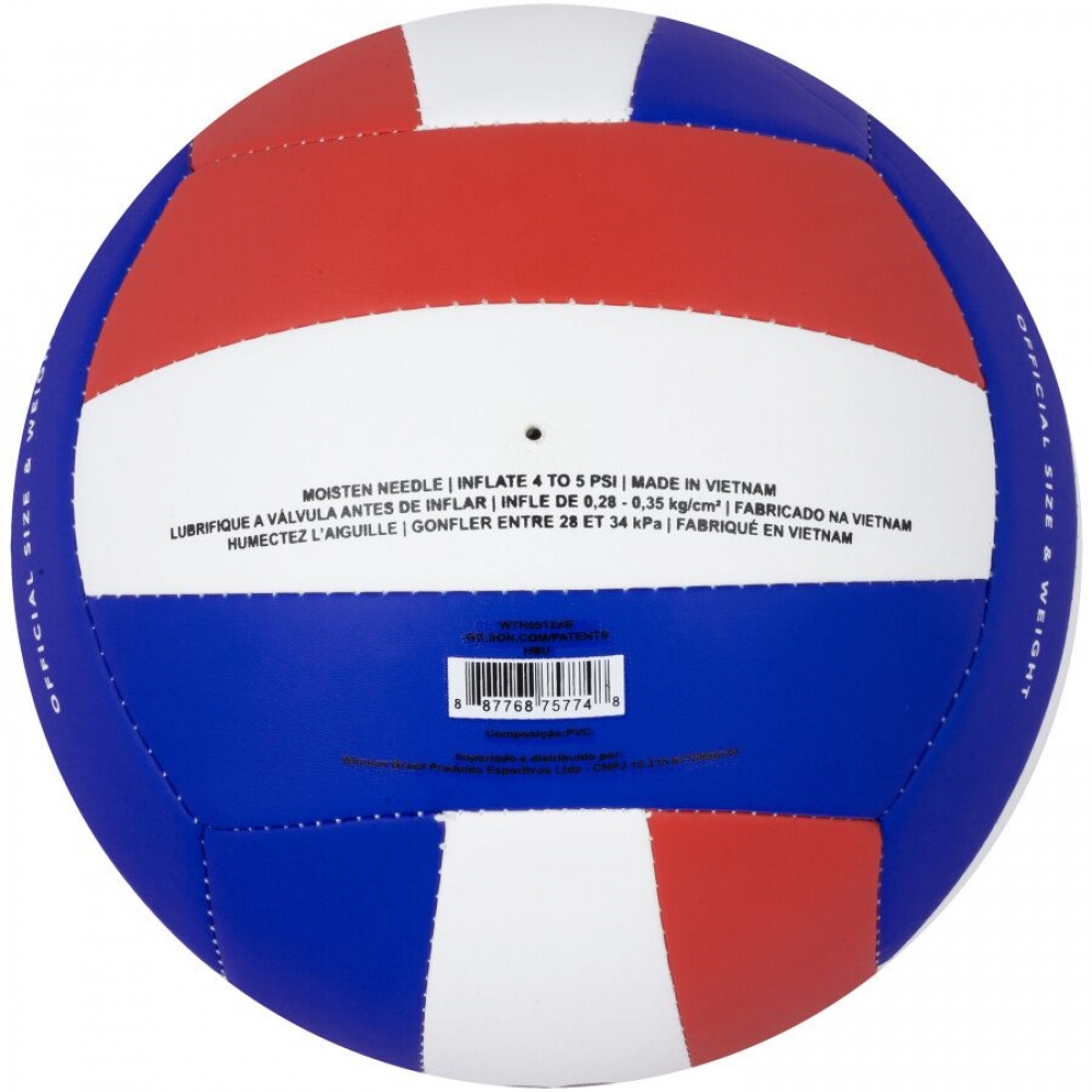 Bola de Vôlei Wilson Match Point Vermelho Branco e Azul - Branco