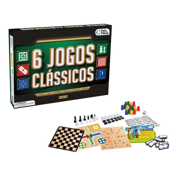6 Jogos Clássicos - Pais & Filhos - Verde