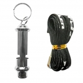 Apito Mesário em Metal - Poker - Cinza