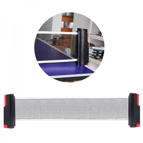 Rede Tênis de Mesa Retrátil Portátil Rack Table Tennis - Vermelho