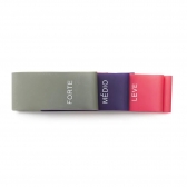 Kit Mini Band 3 Intensidades Rosa, Roxo e Cinza T71-R - Acte - Roxo