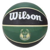 Bola Basquete Wilson NBA Tribute #7 Milwaukee Bucks - Preto/Verde Escuro
