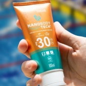 Creme Sunscreen 30 FPS NanobodyTech 100 ml - Laranja/Azul