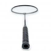 Kit Badminton Hyper Lazer Completo com 04 Raquetes 02 Petecas Rede e Postes - Cinza