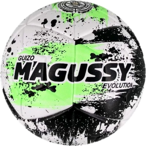 Bola Futsal Magussy com Guizo Interno - preto/verde