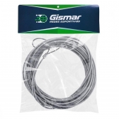 Cabo de Aço para Rede de Tênis Plastificado - Gismar - Cinza