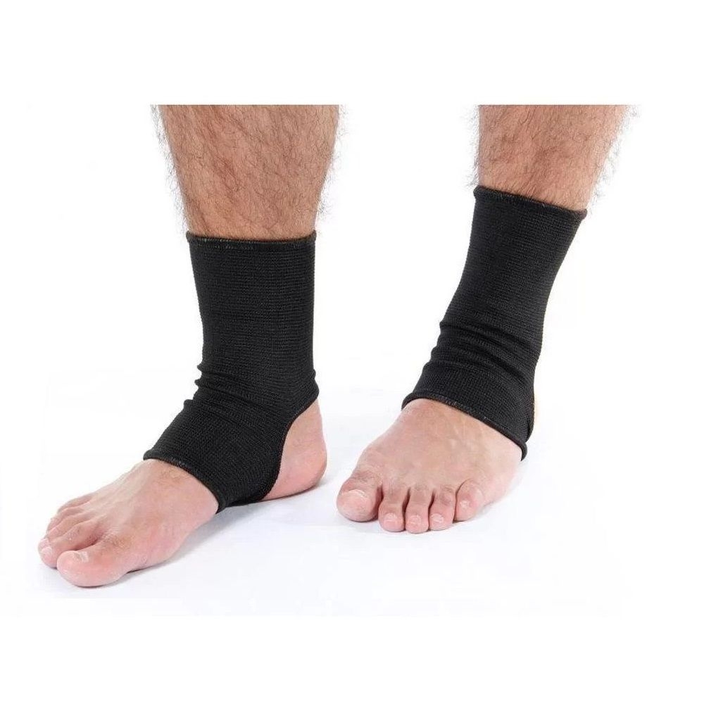 Tornozeleira Elástica Curta Progne - Preto/Preto