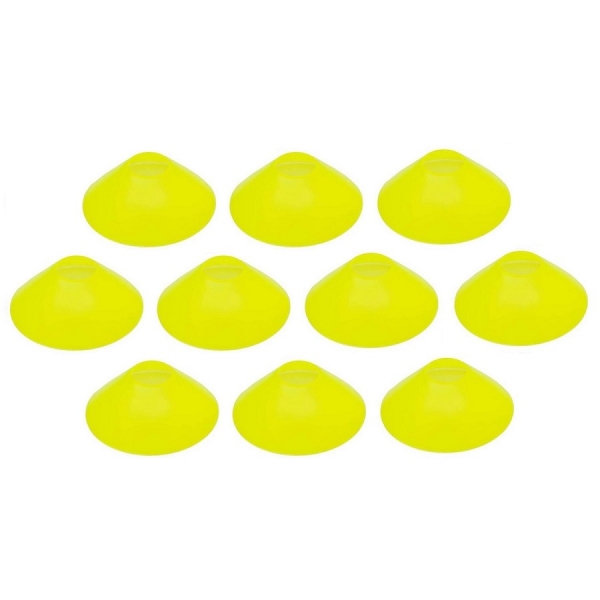 Kit de Cones Chapéu Chinês LDM para Treinamento 10 unidades - Amarelo