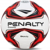 Bola De Futebol De Campo Penalty Bravo Xxiv Branco/Vermelho - Vermelho
