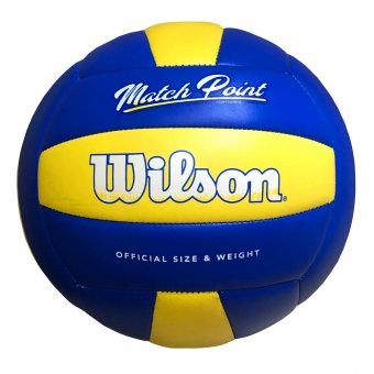 Bola De Volei Wilson Match Point Azul E Amarela