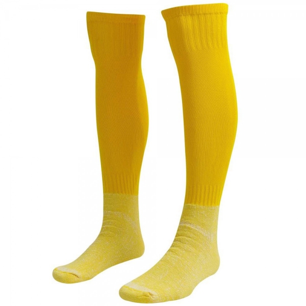 Kit 10 Pares Meião Amarelo Futebol Adulto Reforçado - TRB - Amarelo