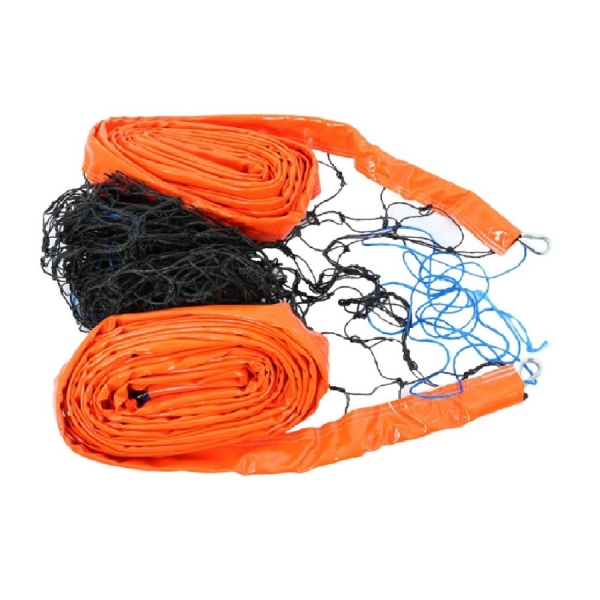 Rede Futevôlei Oficial 2 Faixas PVC Fio 2.0 PE Laranja Spitter - Laranja/Preto
