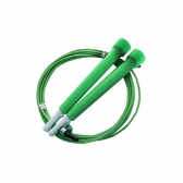 Corda De Pular Crossfit Speed Rope 3m Cabo De Aço Plastificado - Verde