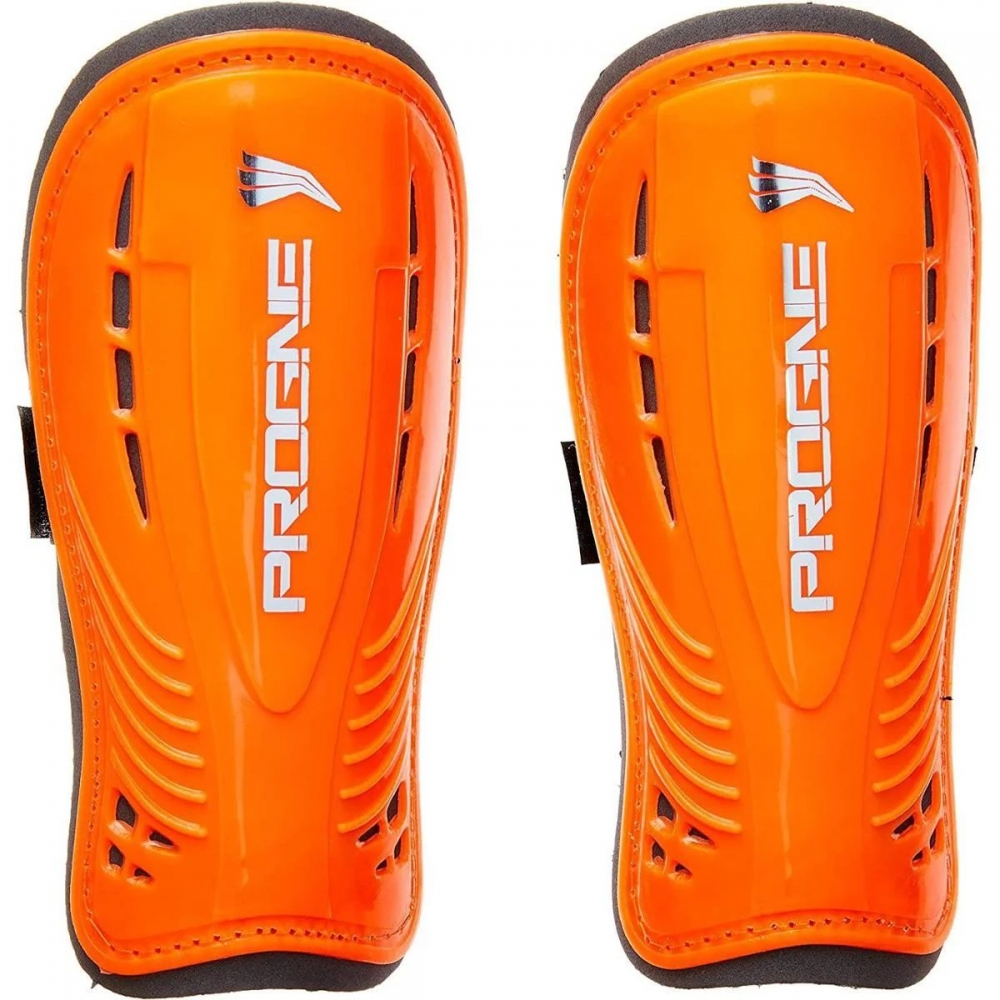 Caneleira de Futebol Pegasus - Progne Sports - laranja/prata