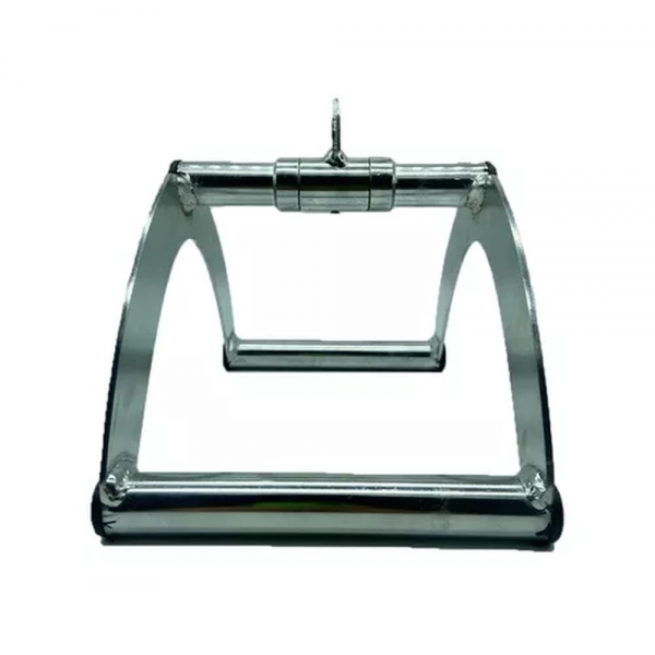 Puxador Triângulo Grande Cromado com Giro - Cinza