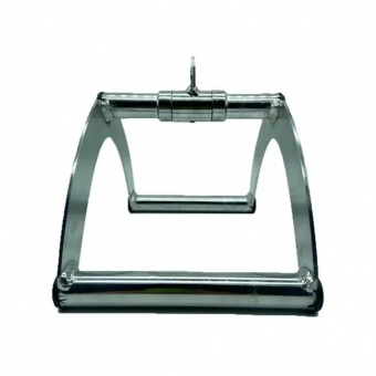 Puxador Triângulo Grande Cromado com Giro