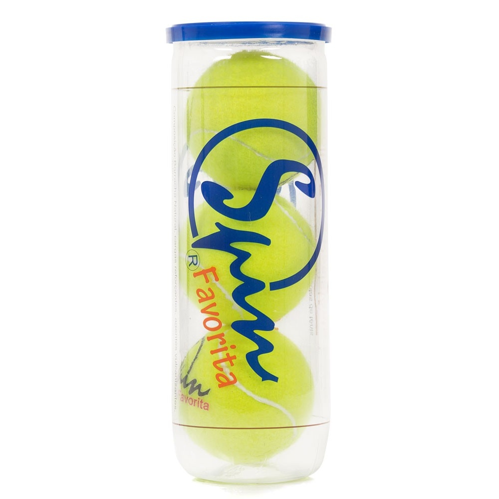 Bola de Tênis Spin Favorita All Court Tubo com 3 Unidades - Amarelo