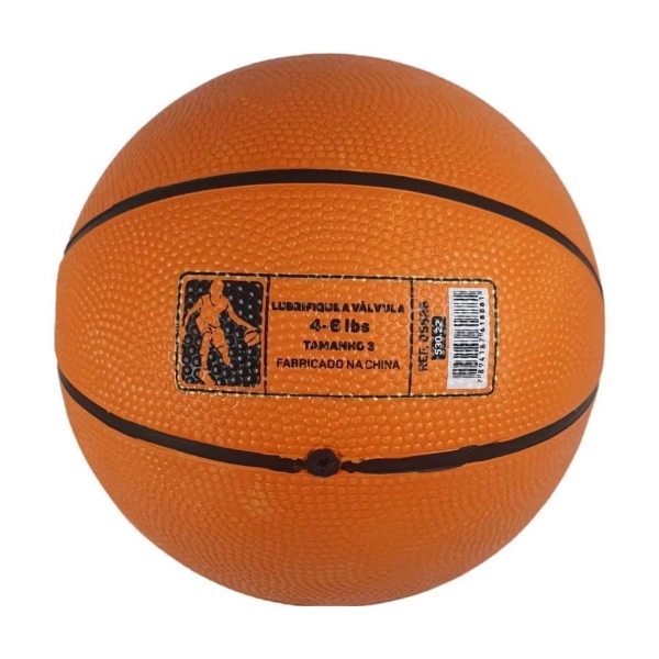 Bola Basquete Poker Baby Indoor - Laranja/Preto