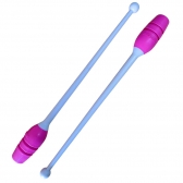 Par de Maça Ginástica Rítmica Conectável Adulto 45cm - Tuimader - Rosa