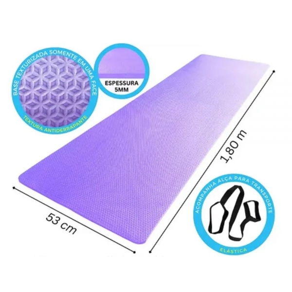 Tapete de Yoga EvaMax MaxTatame Roxo - Roxo