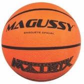 Bola de Basquete Magussy Oficial Tamanho 7 - Laranja/Preto