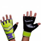Luva Progne de Goleiro Futsal Amarelo/Roxo - Amarelo/Roxo