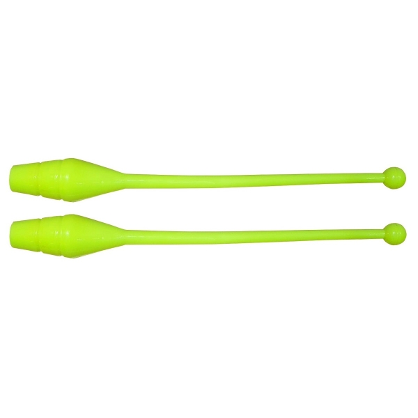 Par de Maça Ginástica Rítmica Oficial Adulto 45 cm - Amarelo